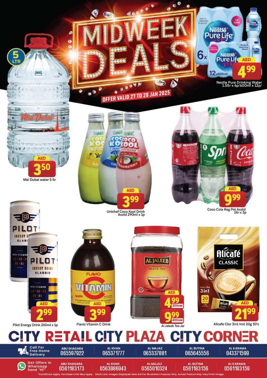 Mid Week Deals! In City Retail Dubai