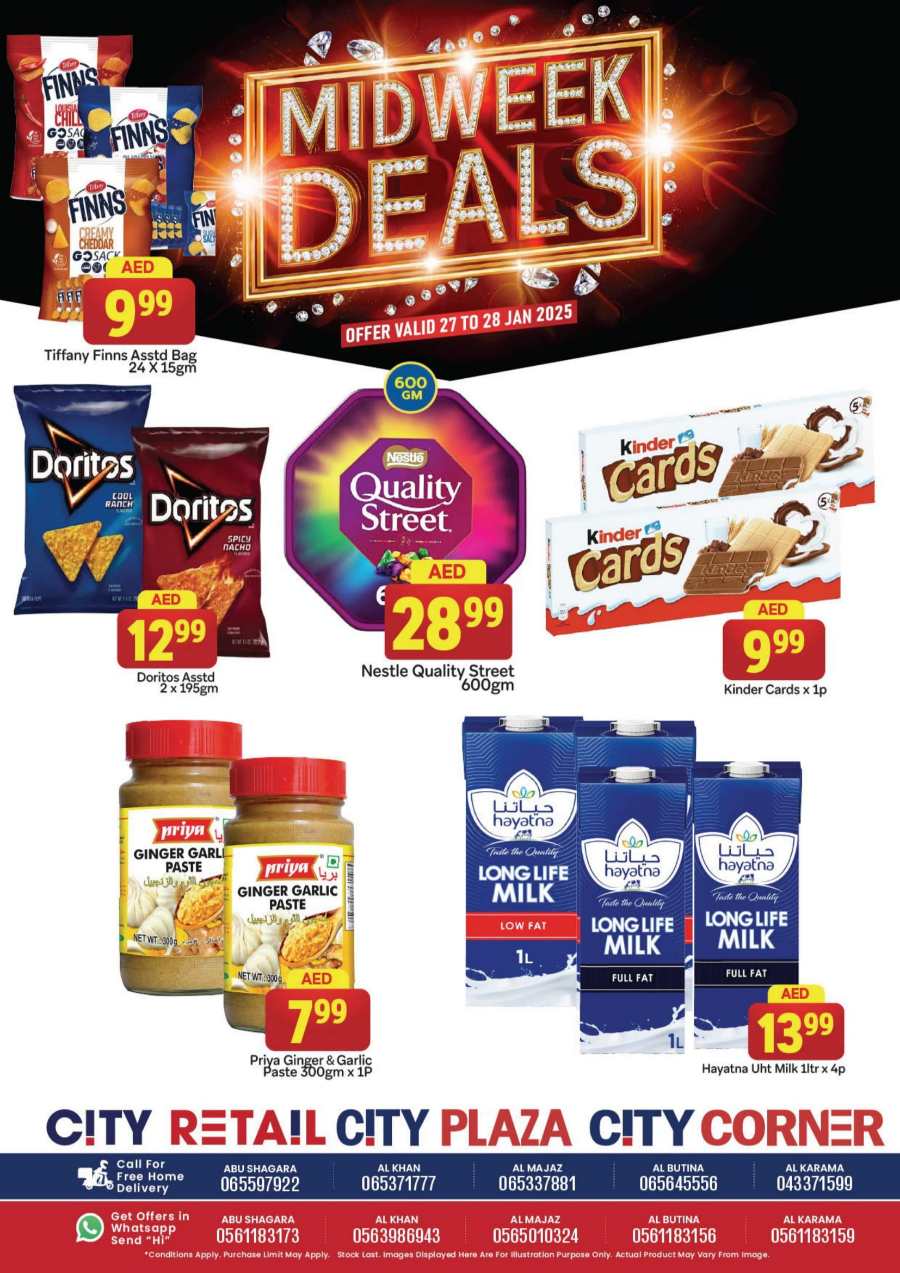 Mid Week Deals! In City Retail Dubai