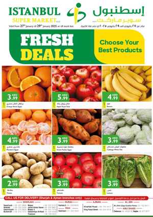 Fresh Deals! In Istanbul Supermarket Dubai,Abu Dhabi,Sharjah / Ajman,Al Ain,Ras al Khaimah