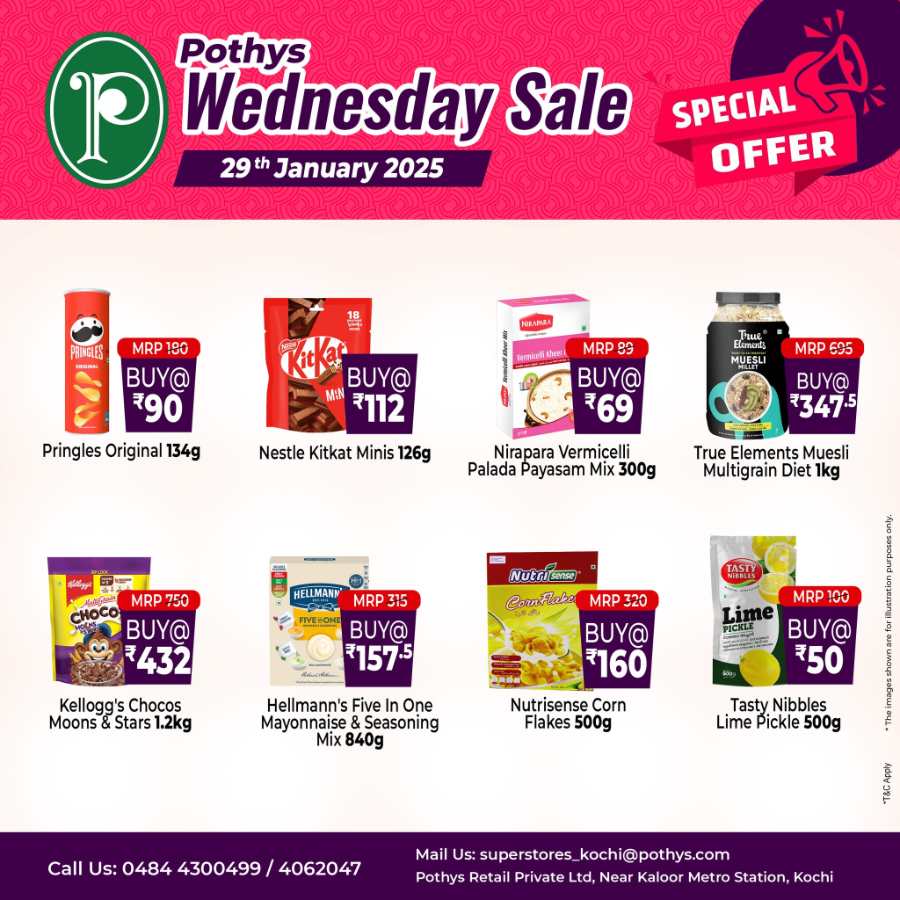 Wednesday Sale! In Pothys Superstores Ernakulam