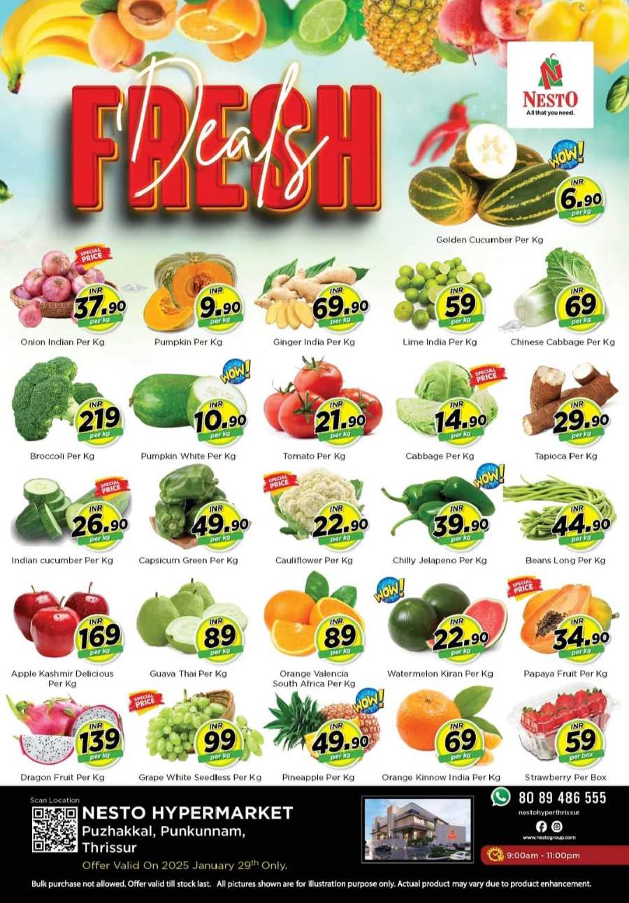 Fresh Deals In Nesto Hypermarket Thrissur