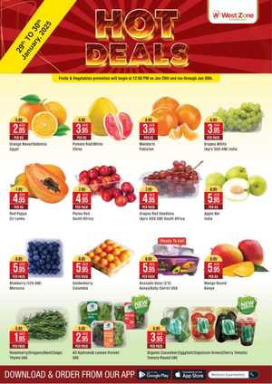 Hot Deals In West Zone Supermarket Dubai,Abu Dhabi,Sharjah / Ajman