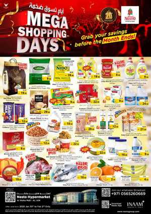 Mega Shopping Days In Nesto Hypermarket Al Ain