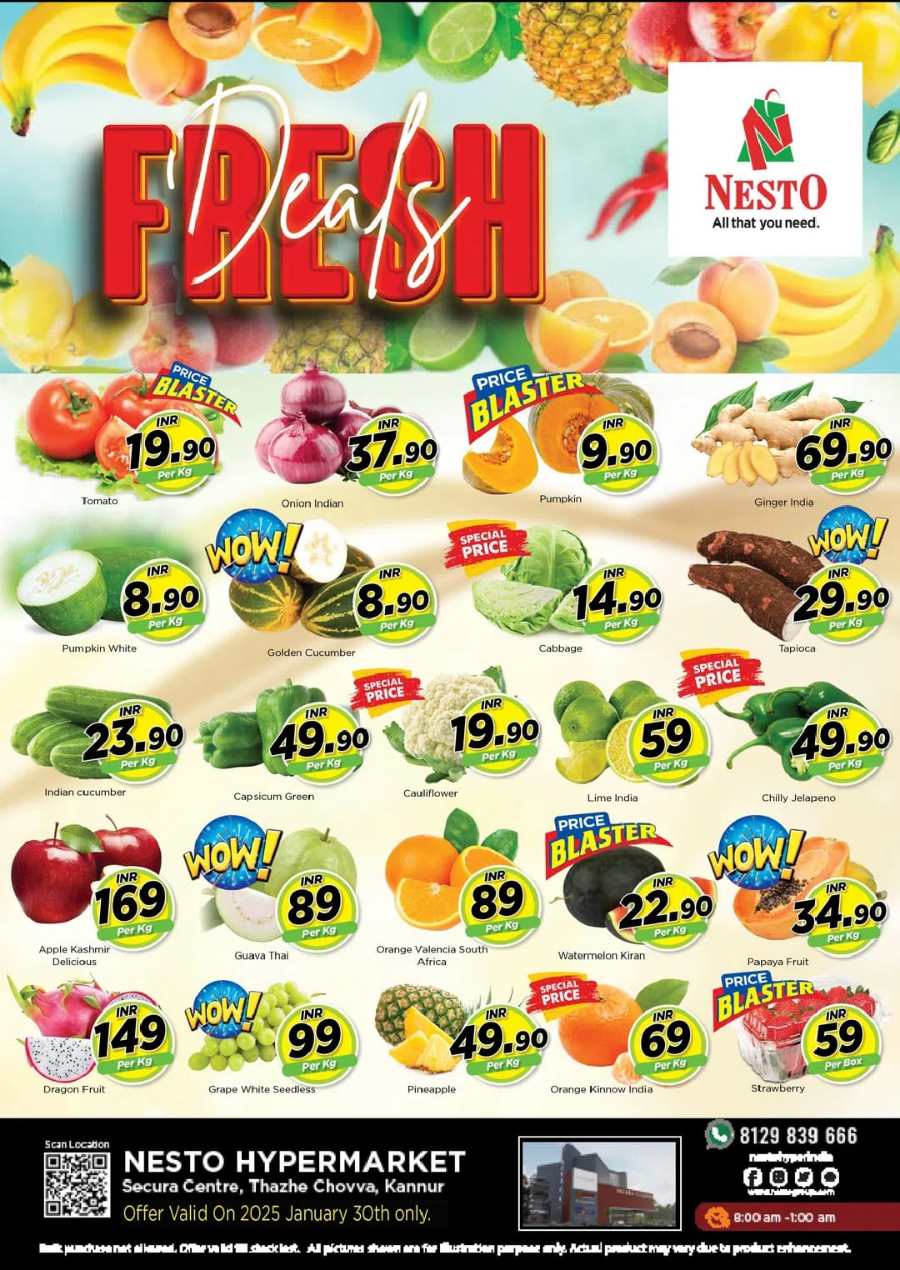 Fresh Deals In Nesto Hypermarket Kannur