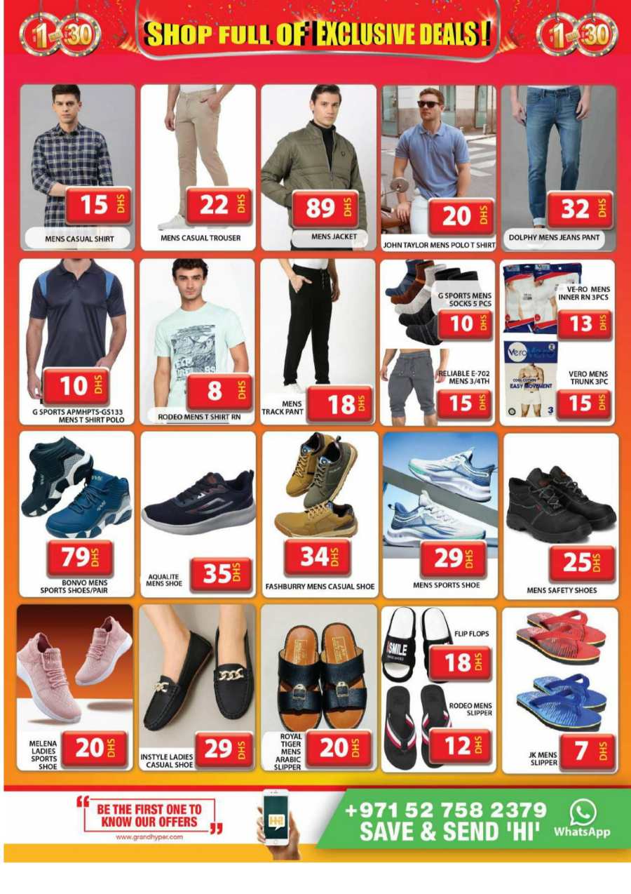 1-3 AED Deals - Shop full of exclusive deals! In Grand Hypermarket Dubai