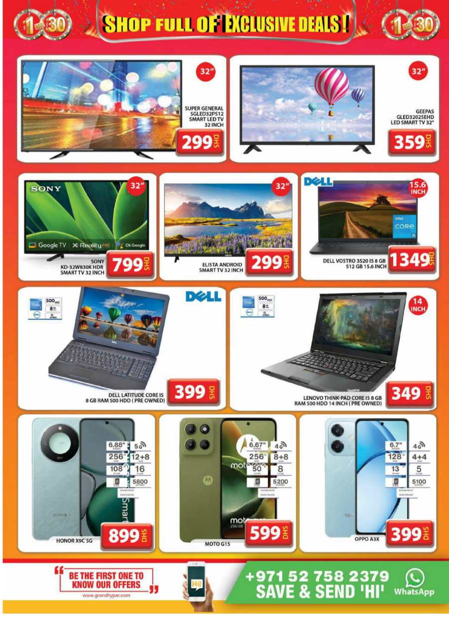 1-3 AED Deals - Shop full of exclusive deals! In Grand Hypermarket Dubai