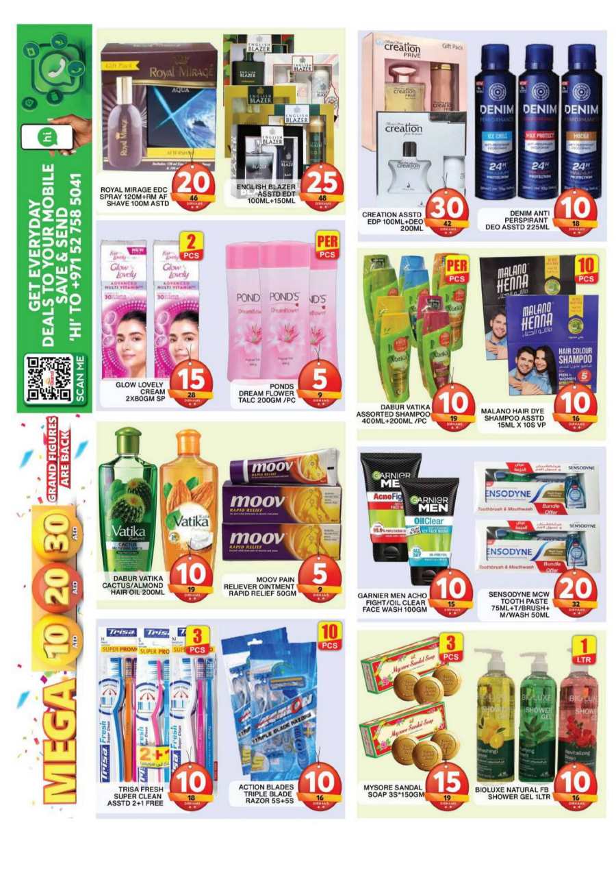 Mega 10,20,30 AED Offers In Grand Hypermarket Dubai