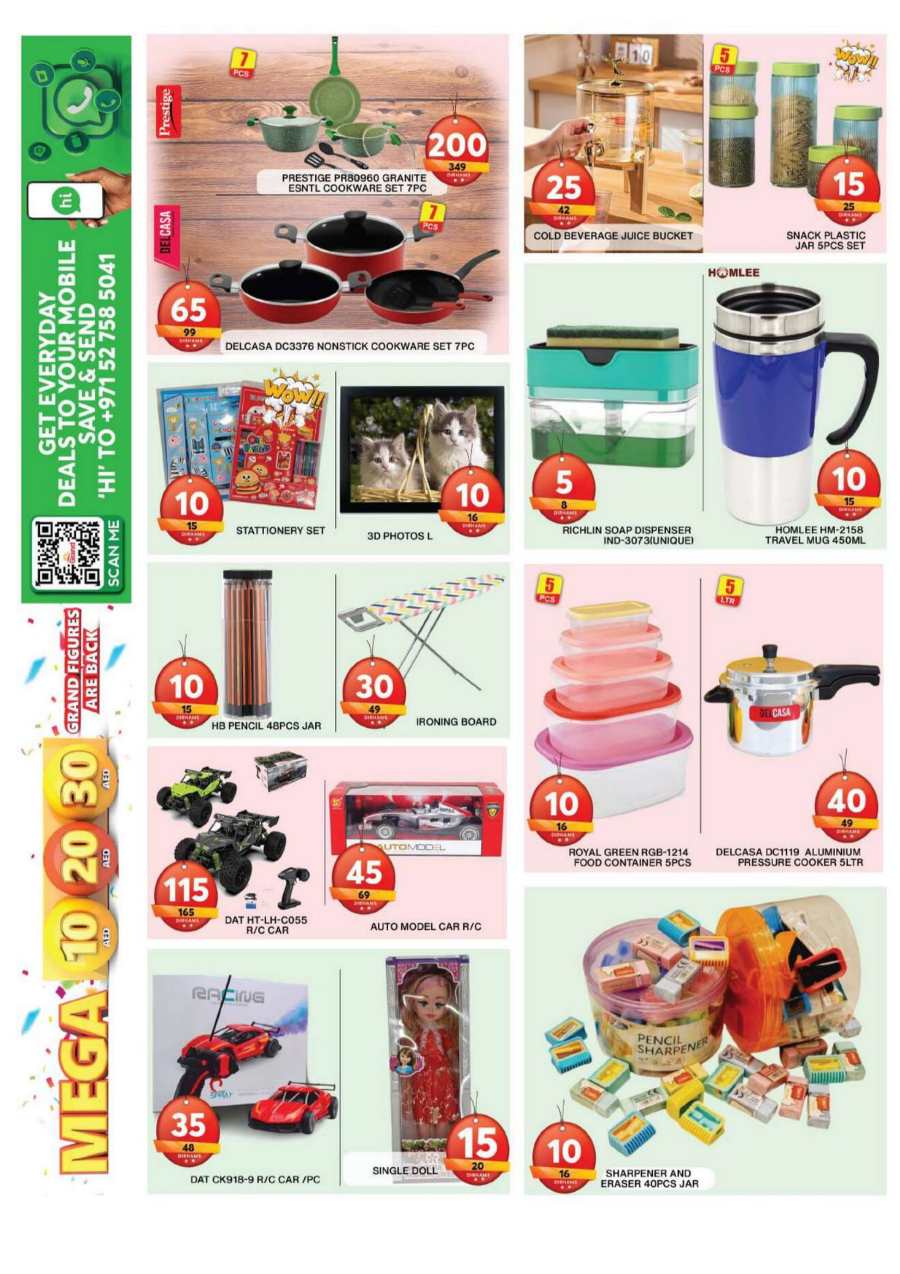 Mega 10,20,30 AED Offers In Grand Hypermarket Dubai