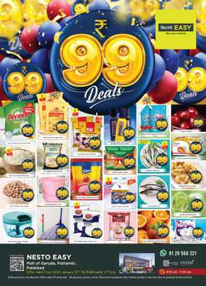 ₹99 Deals: Exclusive Offers on Grocery, Food, Electronics & More In Nesto Easy Palakkad