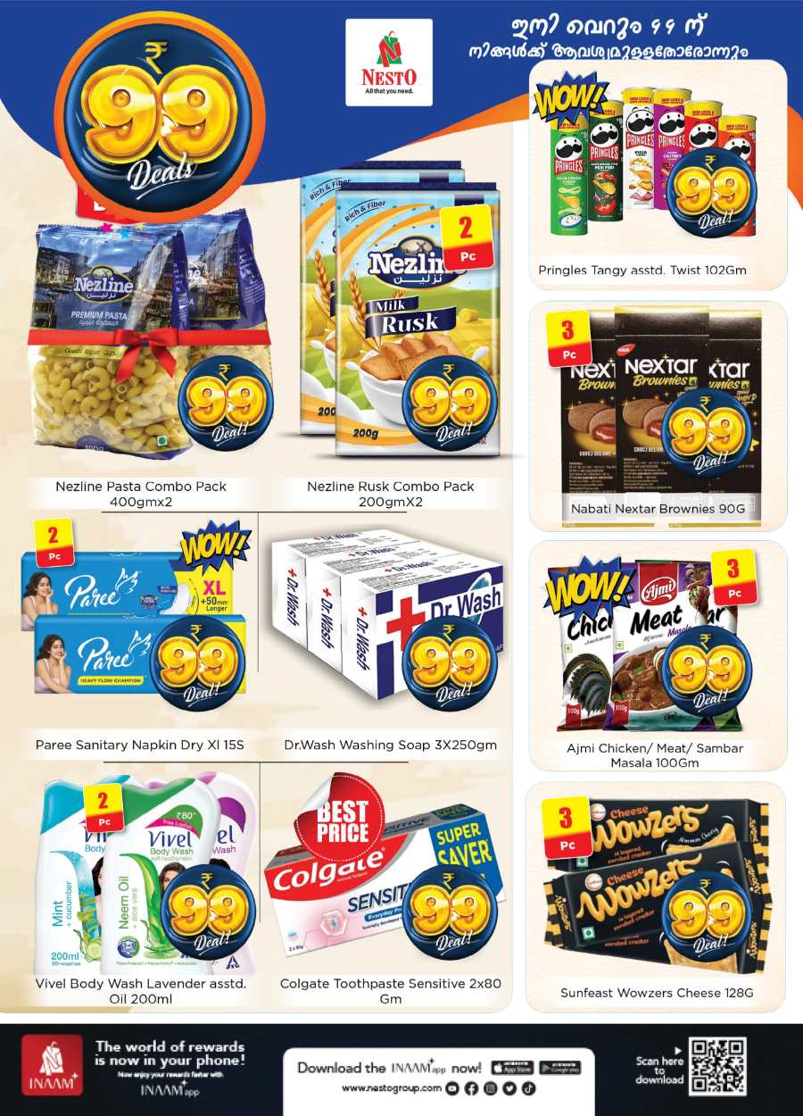 ₹99 Deals: Exclusive Offers on Grocery, Food, Electronics & More In Nesto Easy Palakkad