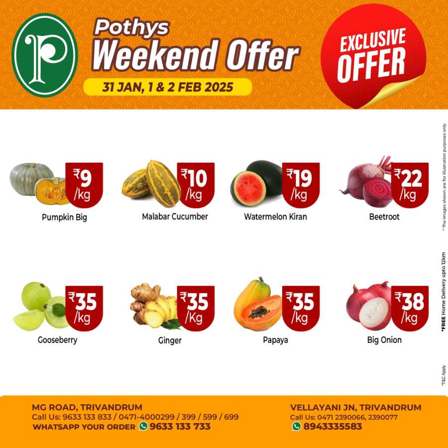 Weekly Offers! In Pothys Superstores Trivandrum