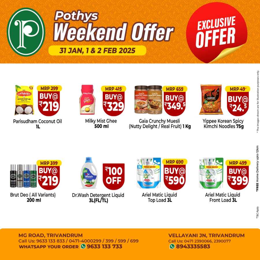 Weekly Offers! In Pothys Superstores Trivandrum