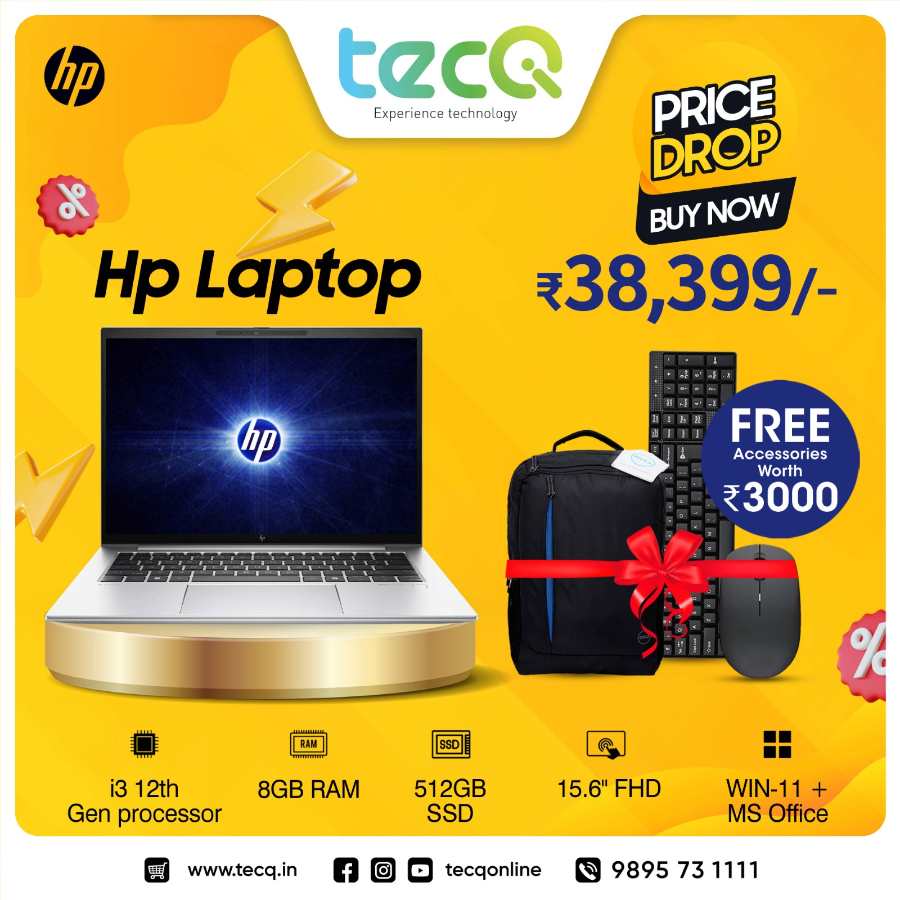 Hp Laptop Offer In tecq Trivandrum