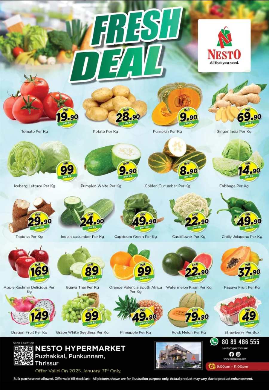 Fresh Deals! In Nesto Hypermarket Thrissur