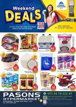 Weekend Deals In Pasons Dubai