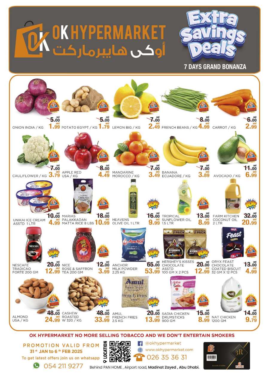 Extra Savings Deals In OK Hypermarket Abu Dhabi