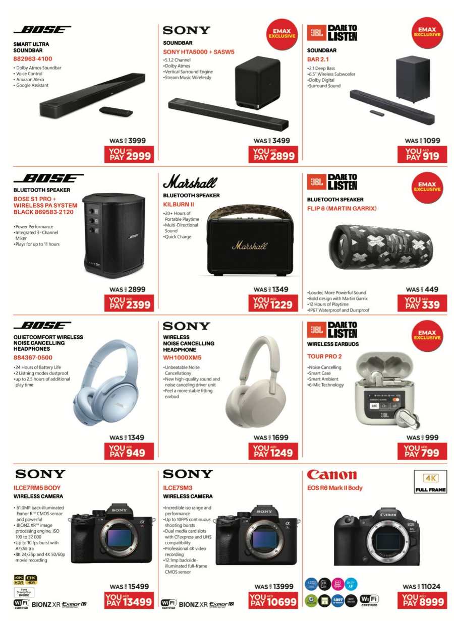 FINAL DSF SALE: Unbeatable Savings on Electronics In Emax Abu Dhabi