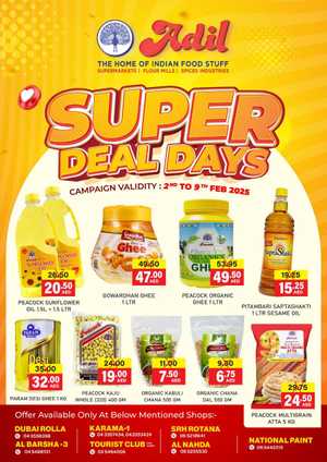 Super Deal Days In Al Adil Supermarket Dubai