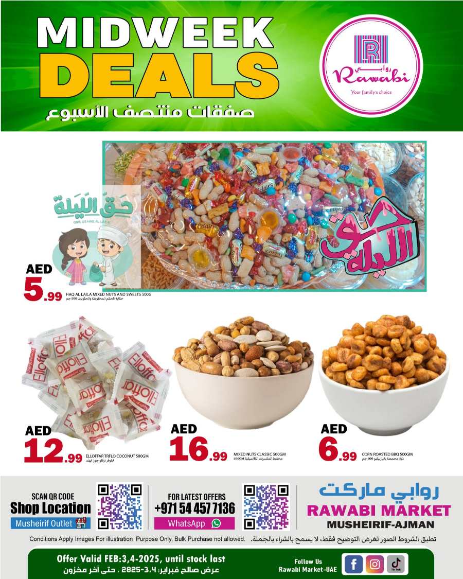 Midweek Deals - Shop Now! In Rawabi Market Sharjah / Ajman