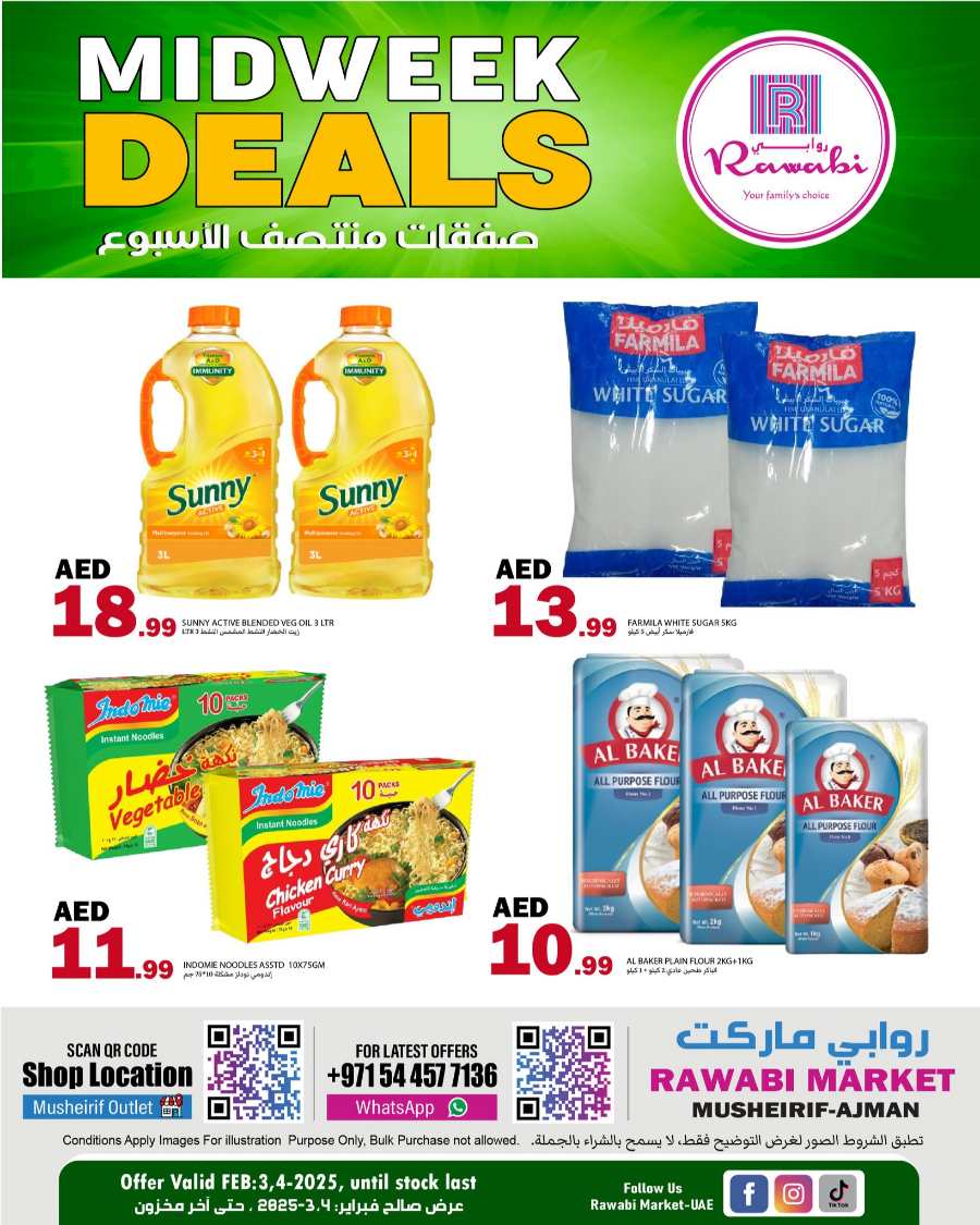 Midweek Deals - Shop Now! In Rawabi Market Sharjah / Ajman