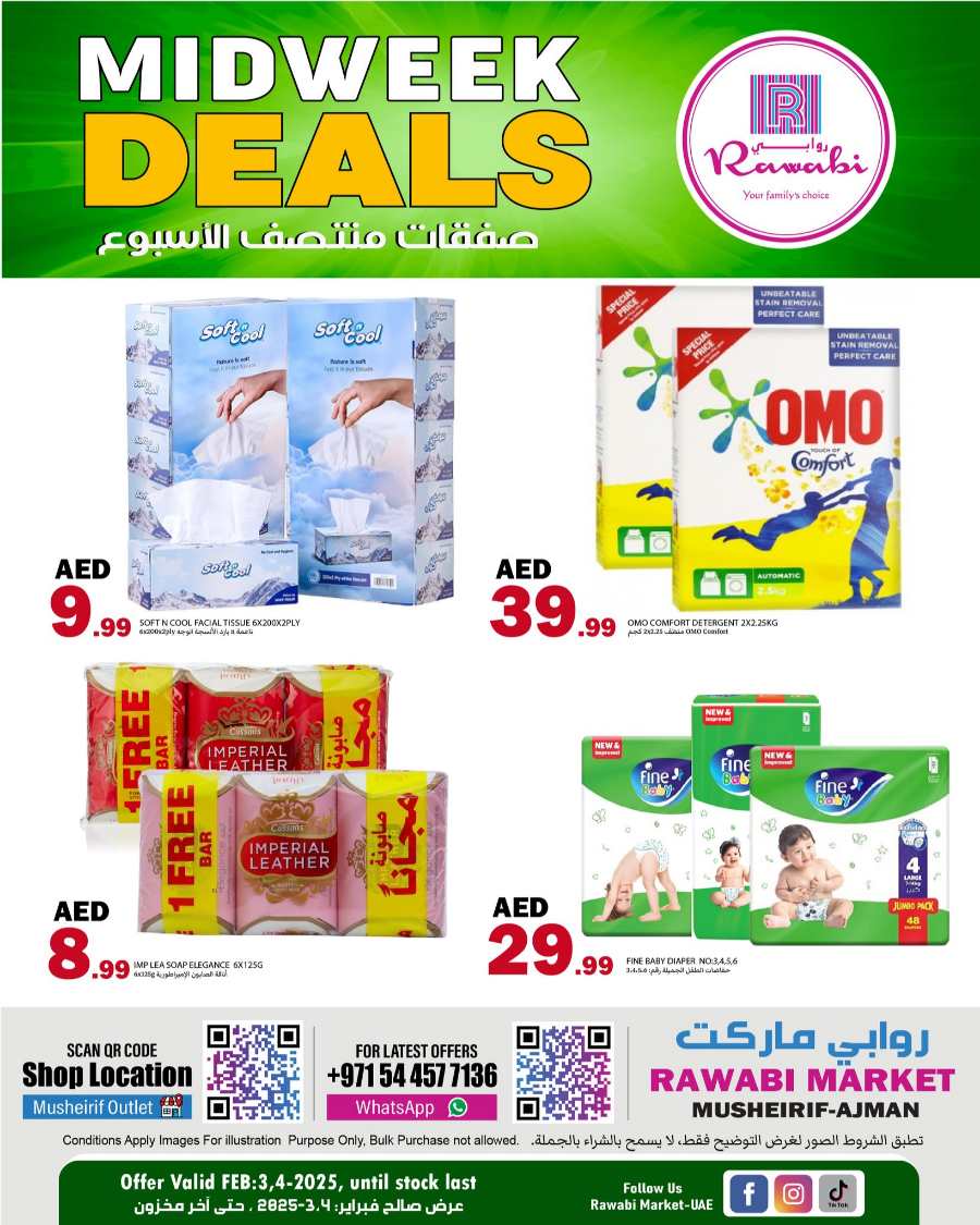 Midweek Deals - Shop Now! In Rawabi Market Sharjah / Ajman