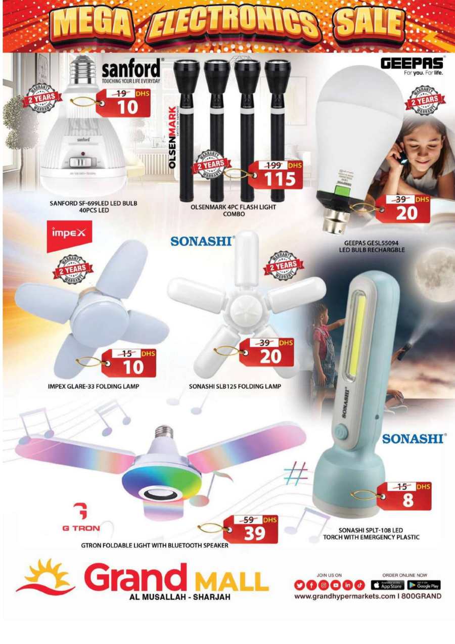 Electronics Mega Sale: Top Brands, Lowest Prices In Grand Hypermarket Sharjah / Ajman