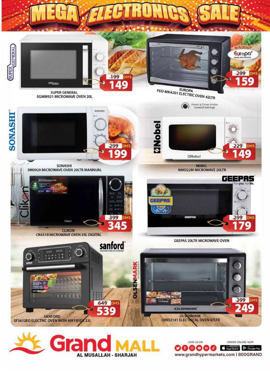 Electronics Mega Sale: Top Brands, Lowest Prices In Grand Hypermarket Sharjah / Ajman