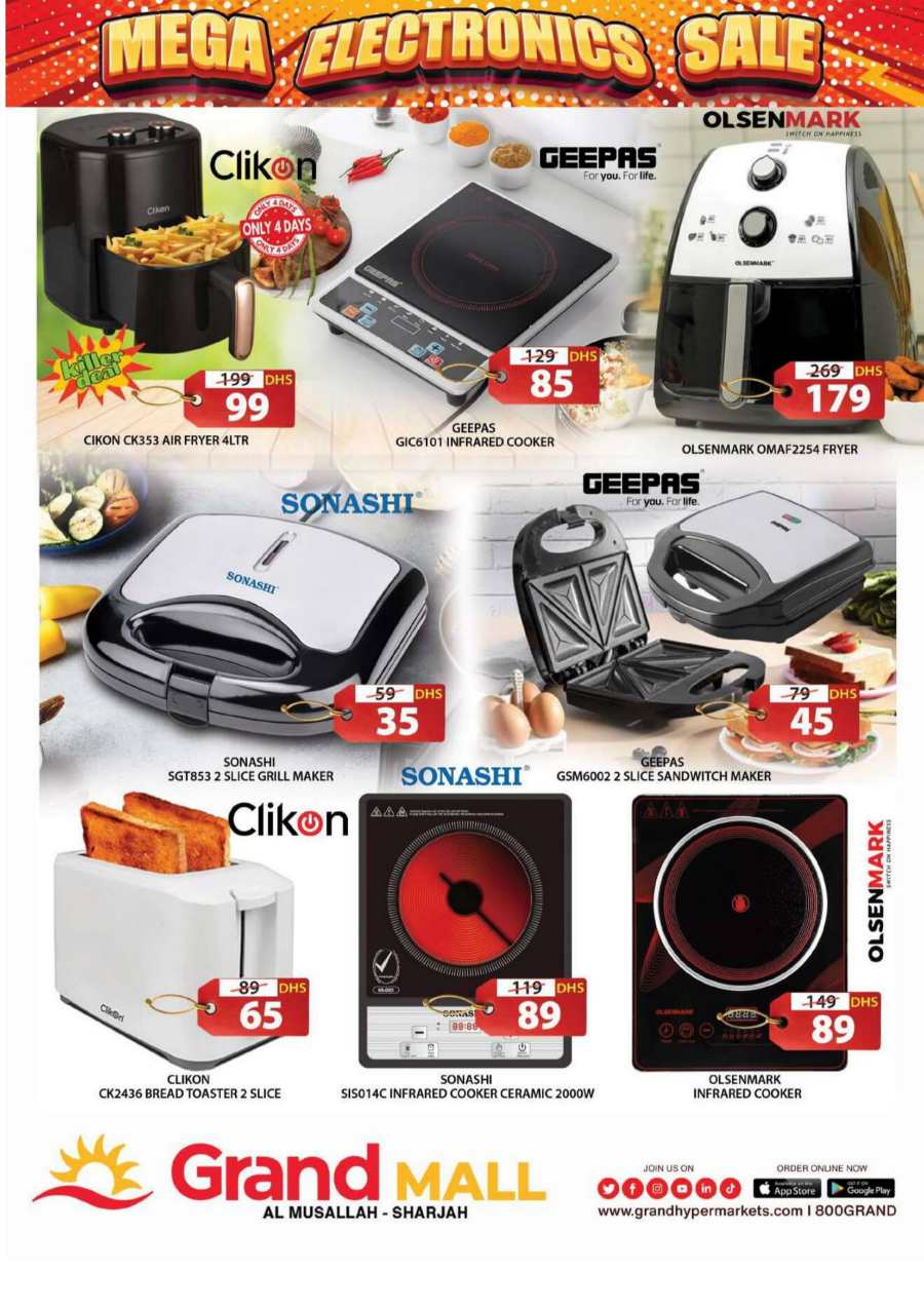 Electronics Mega Sale: Top Brands, Lowest Prices In Grand Hypermarket Sharjah / Ajman