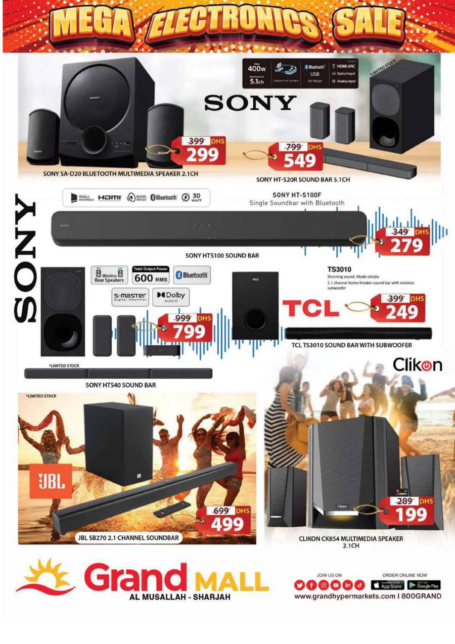 Electronics Mega Sale: Top Brands, Lowest Prices In Grand Hypermarket Sharjah / Ajman