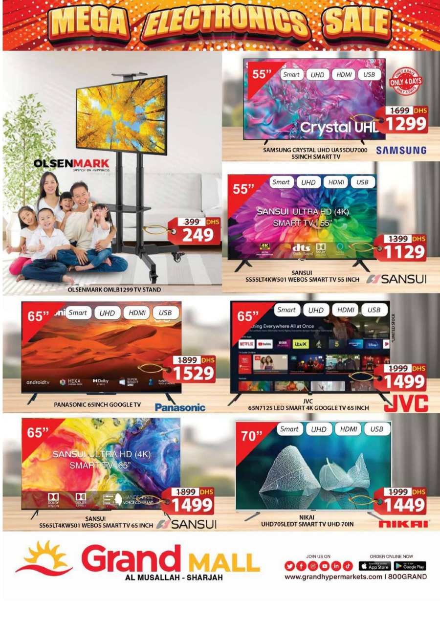 Electronics Mega Sale: Top Brands, Lowest Prices In Grand Hypermarket Sharjah / Ajman