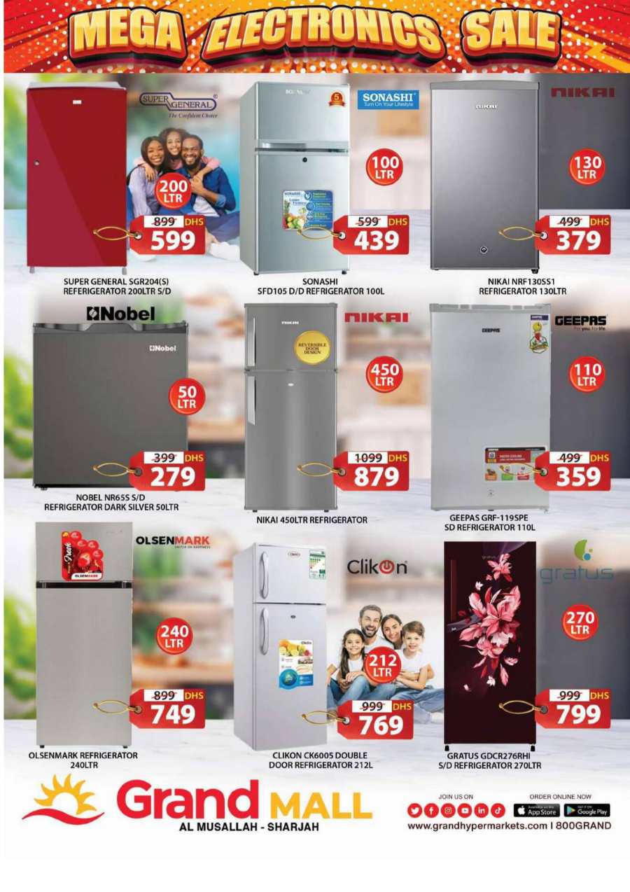 Electronics Mega Sale: Top Brands, Lowest Prices In Grand Hypermarket Sharjah / Ajman