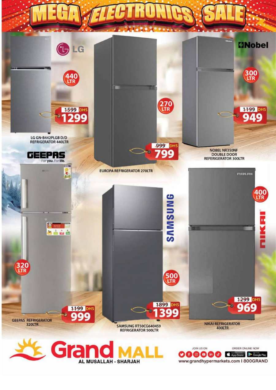 Electronics Mega Sale: Top Brands, Lowest Prices In Grand Hypermarket Sharjah / Ajman