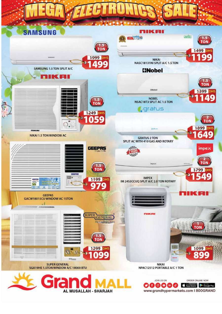 Electronics Mega Sale: Top Brands, Lowest Prices In Grand Hypermarket Sharjah / Ajman