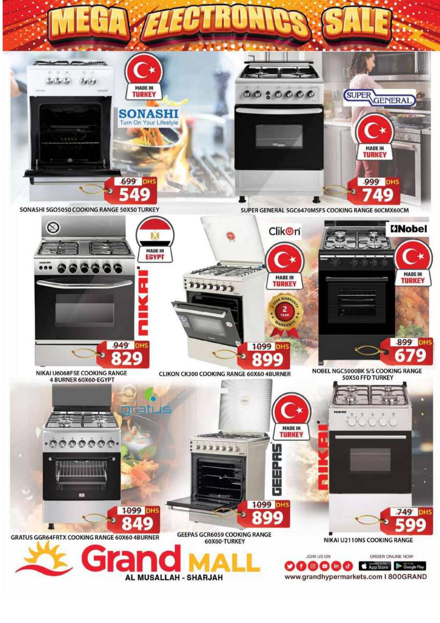 Electronics Mega Sale: Top Brands, Lowest Prices In Grand Hypermarket Sharjah / Ajman