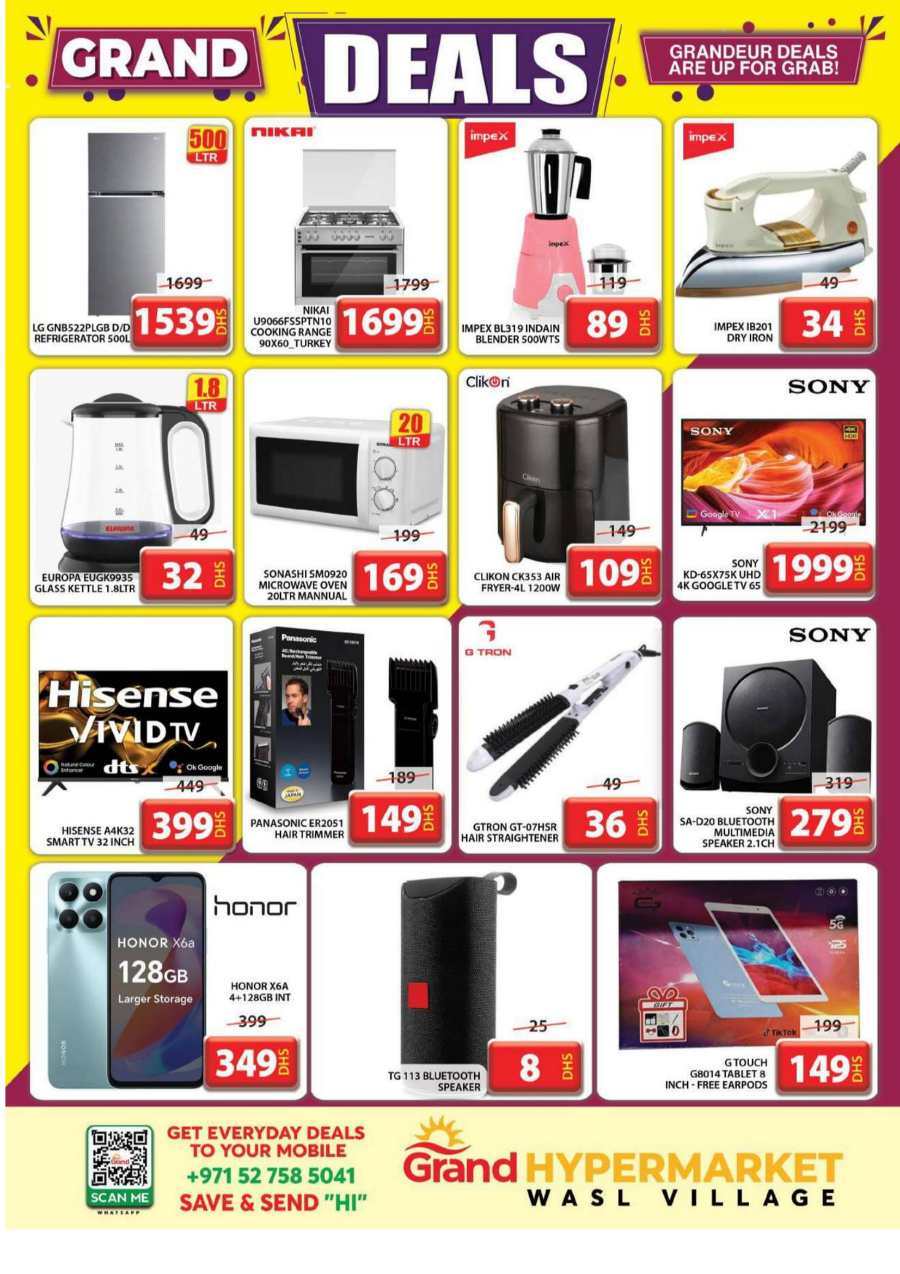 Midweek Deals - Shop Now! In Grand Hypermarket Dubai