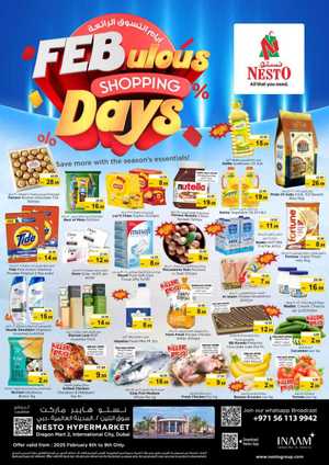 Fabulous Shopping Days In Nesto Hypermarket Dubai