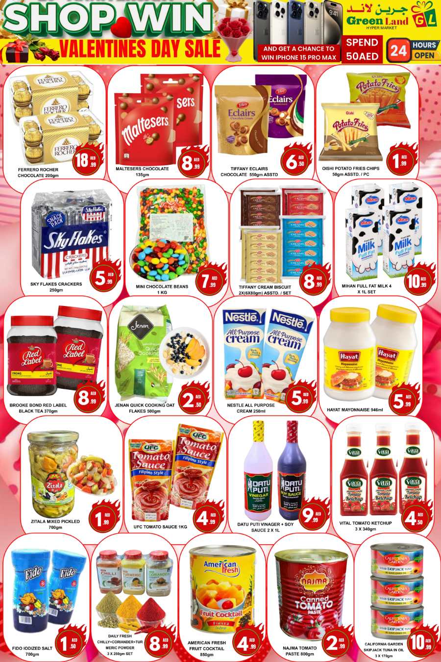 Valentine's Day Sale: Lowest Prices Ever - Shop Now! In Green Land Hypermarket Dubai