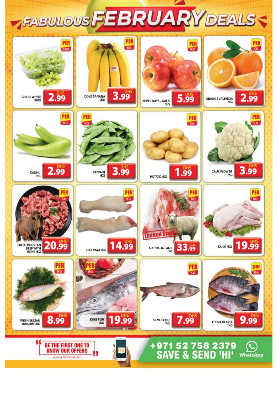 Fabulous February Sale: Unbeatable Deals Inside! In Grand Hypermarket Dubai