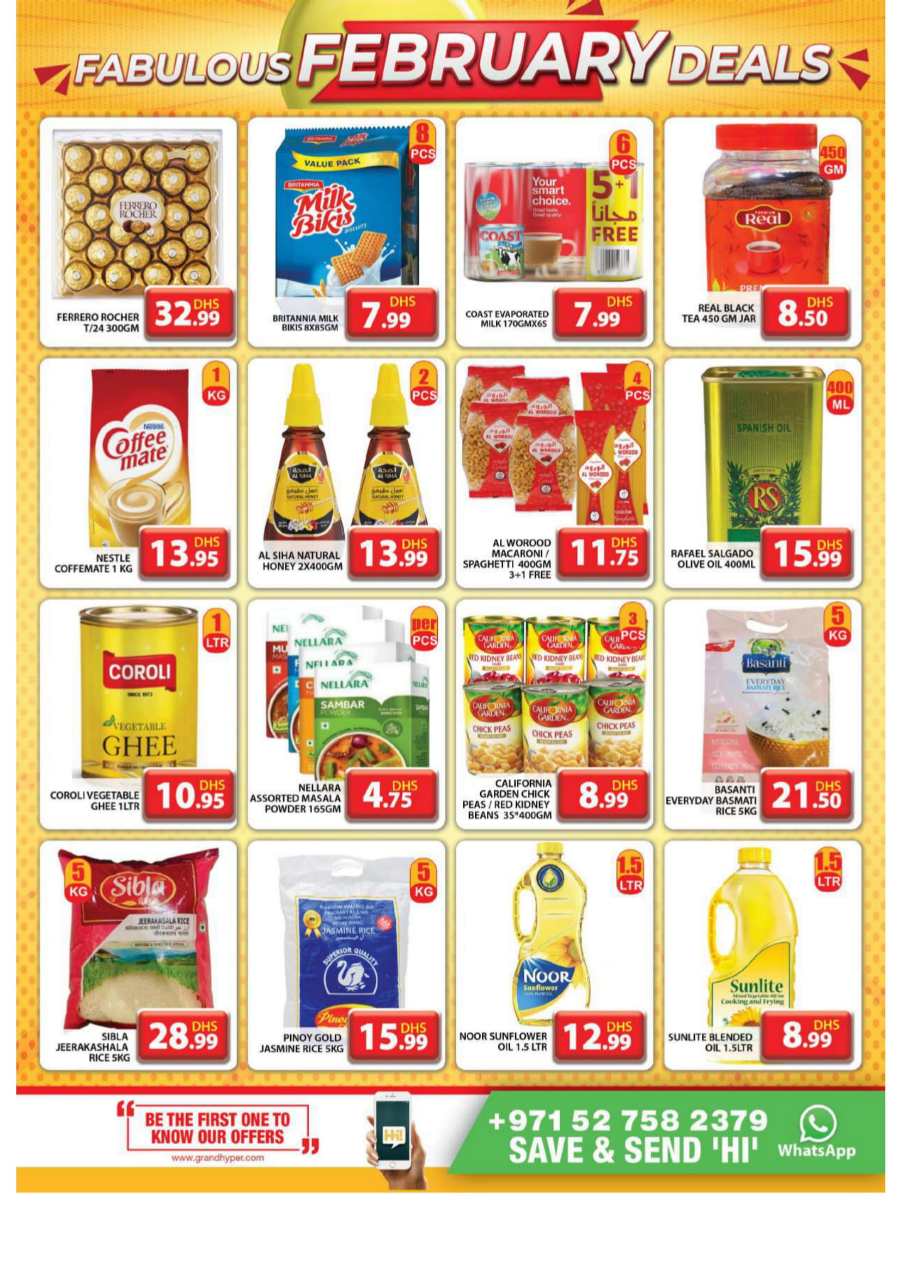 Fabulous February Sale: Unbeatable Deals Inside! In Grand Hypermarket Dubai