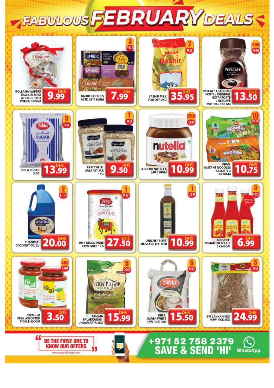 Fabulous February Sale: Unbeatable Deals Inside! In Grand Hypermarket Dubai