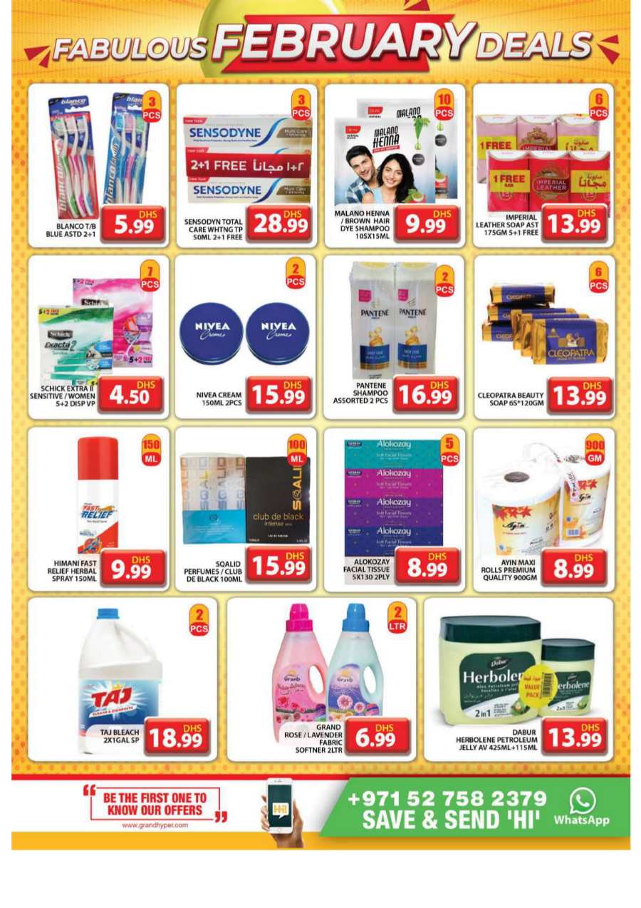 Fabulous February Sale: Unbeatable Deals Inside! In Grand Hypermarket Dubai