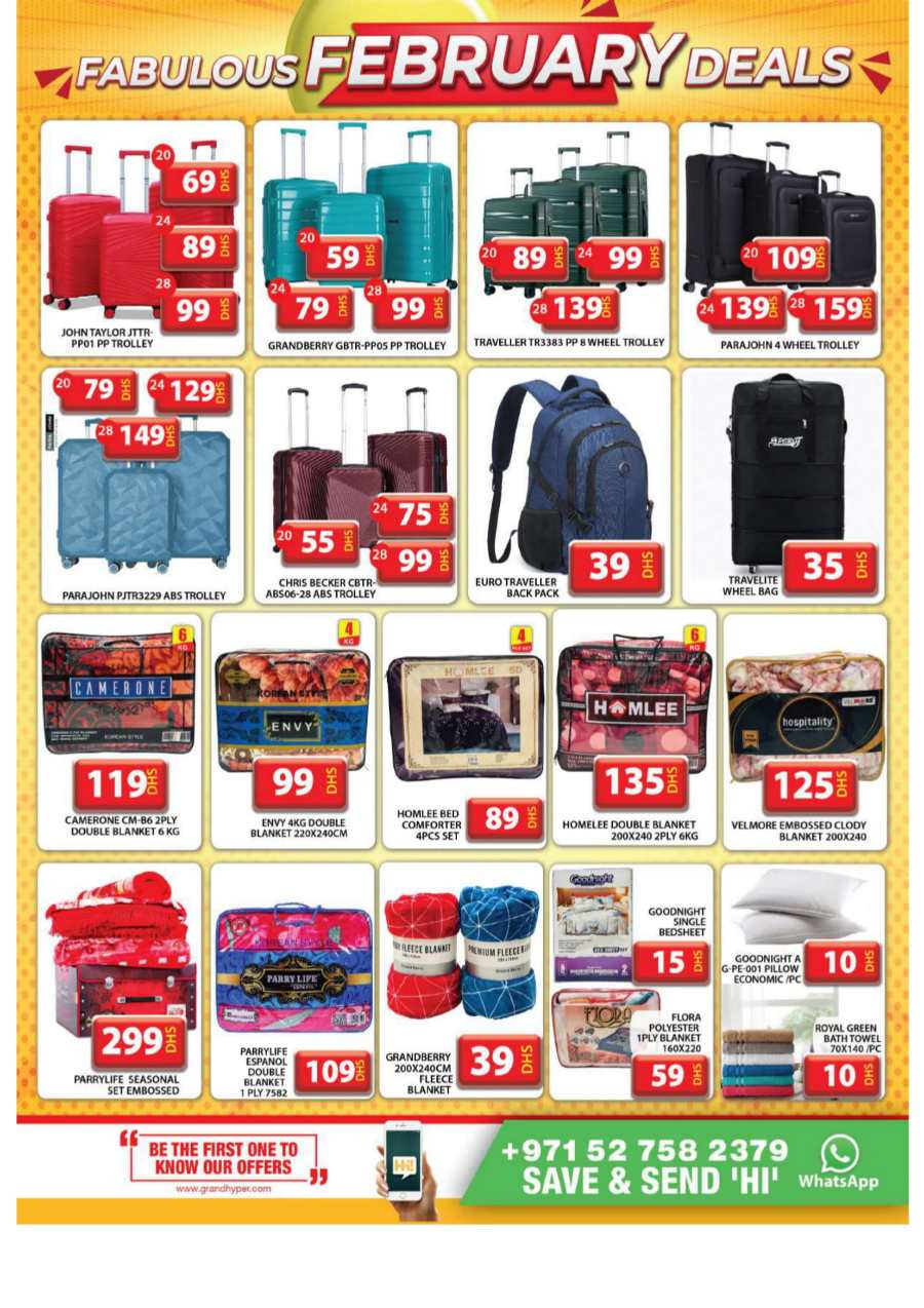 Fabulous February Sale: Unbeatable Deals Inside! In Grand Hypermarket Dubai