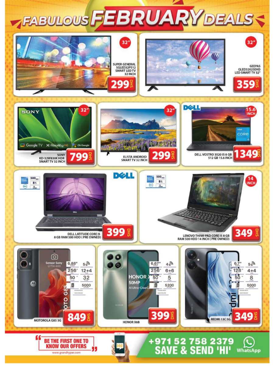 Fabulous February Sale: Unbeatable Deals Inside! In Grand Hypermarket Dubai