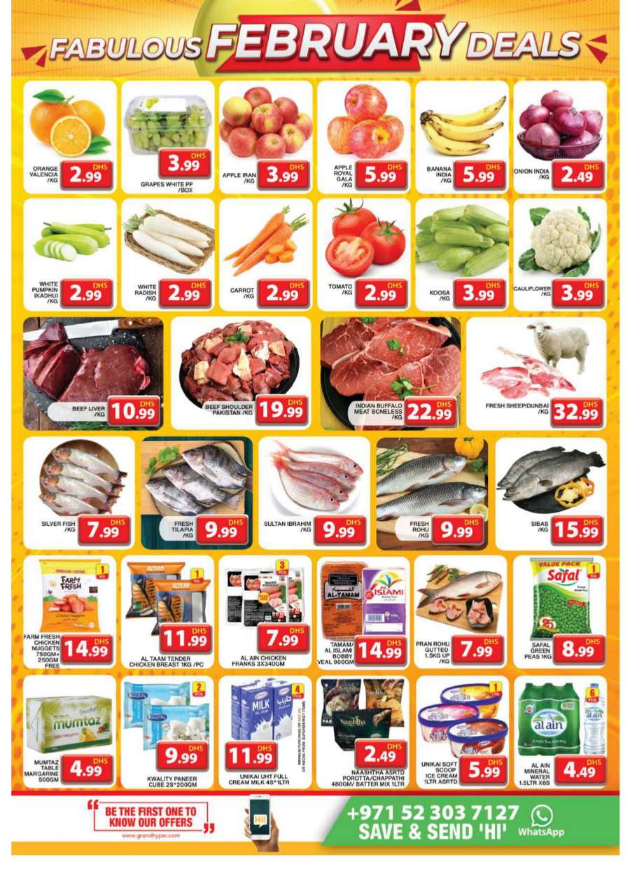 Fabulous February Sale: Unbeatable Deals Inside! In Grand Hypermarket Dubai