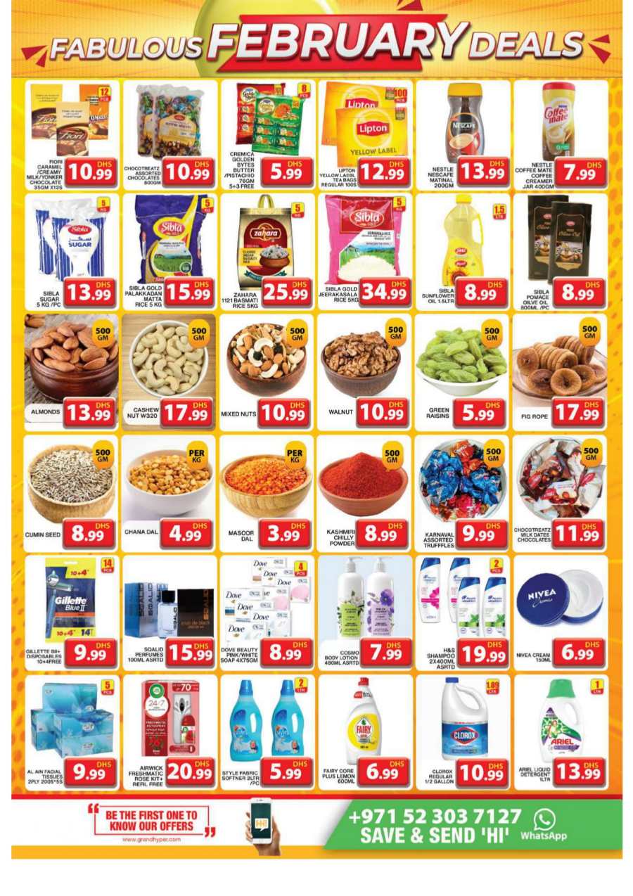 Fabulous February Sale: Unbeatable Deals Inside! In Grand Hypermarket Dubai