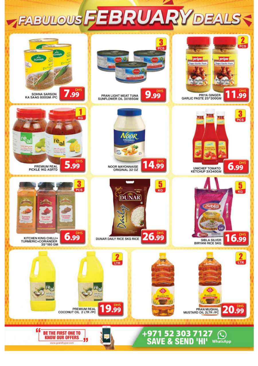 Fabulous February Sale: Unbeatable Deals Inside! In Grand Hypermarket Dubai