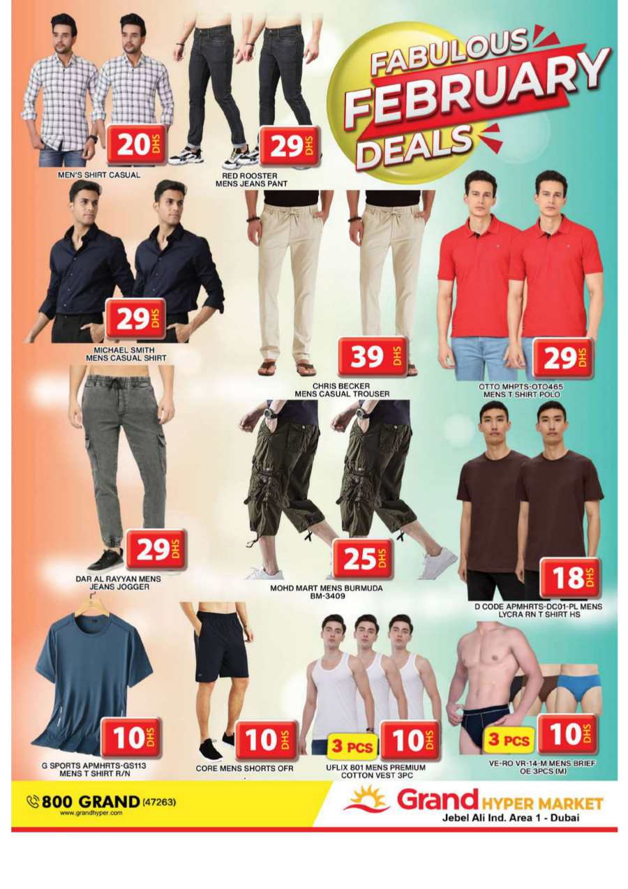 Fabulous February Sale: Unbeatable Deals Inside! In Grand Hypermarket Dubai