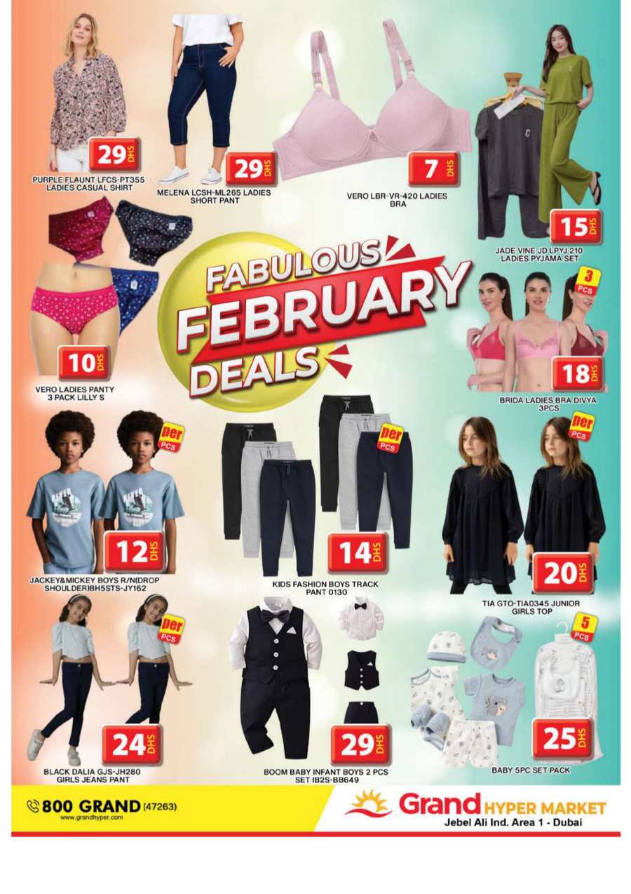 Fabulous February Sale: Unbeatable Deals Inside! In Grand Hypermarket Dubai