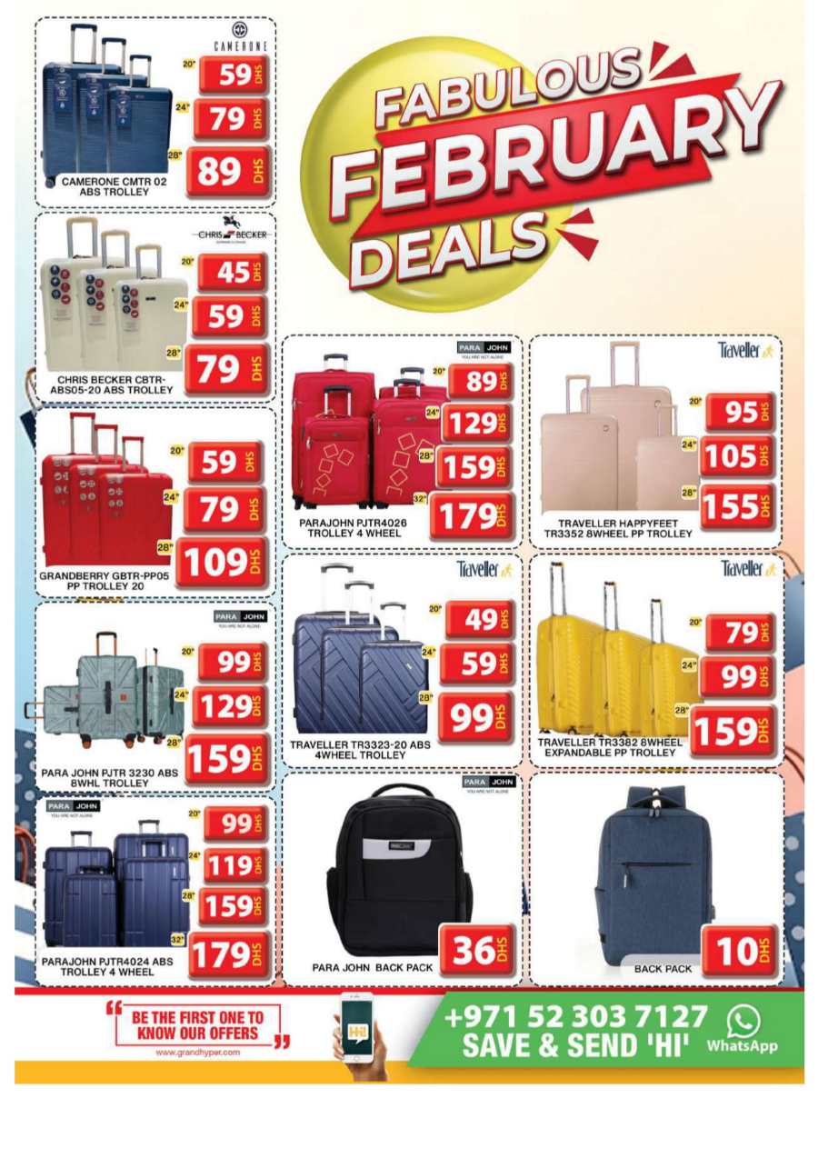 Fabulous February Sale: Unbeatable Deals Inside! In Grand Hypermarket Dubai