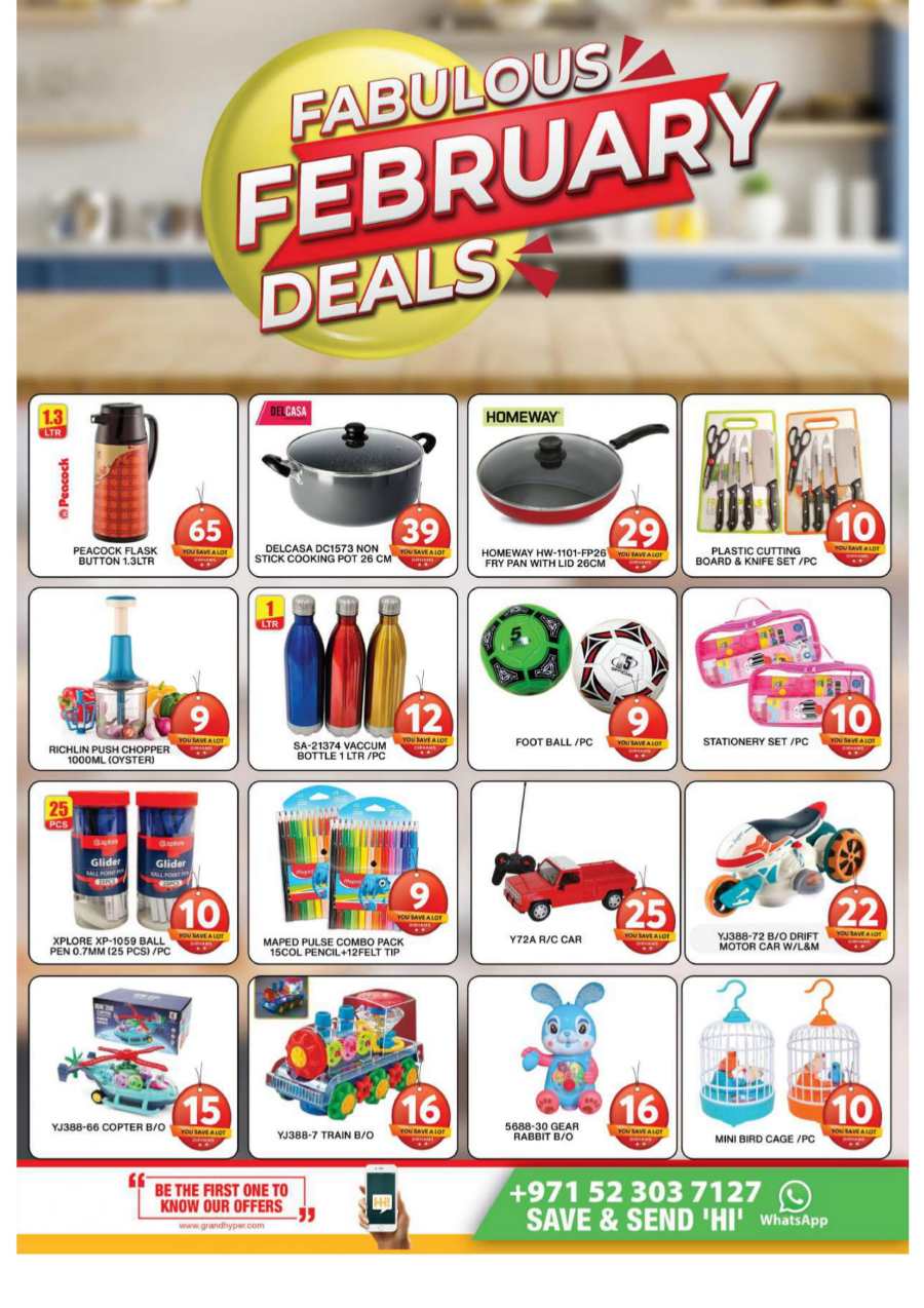 Fabulous February Sale: Unbeatable Deals Inside! In Grand Hypermarket Dubai